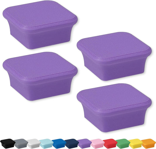 Glassboard Studio MiniBar Magnet - Strong Neodymium Rare Earth Magnets for Fridge, Whiteboard, Locker & Magnetic Glassboards - Crafting & Office Use - Strong Fridge Magnets (Periwinkle Purple, 4)