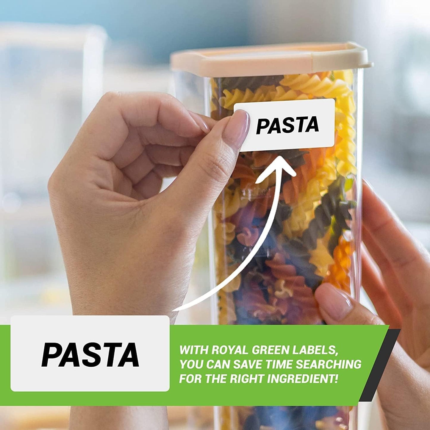 Small Color-Coding Label Roll 40mm x 19mm, 5 Rolls- 2500-Pack, Rectangular Labels Paper Sheets Bulk 1.57in x 0.75 in (Neon Orange) by Royal Green