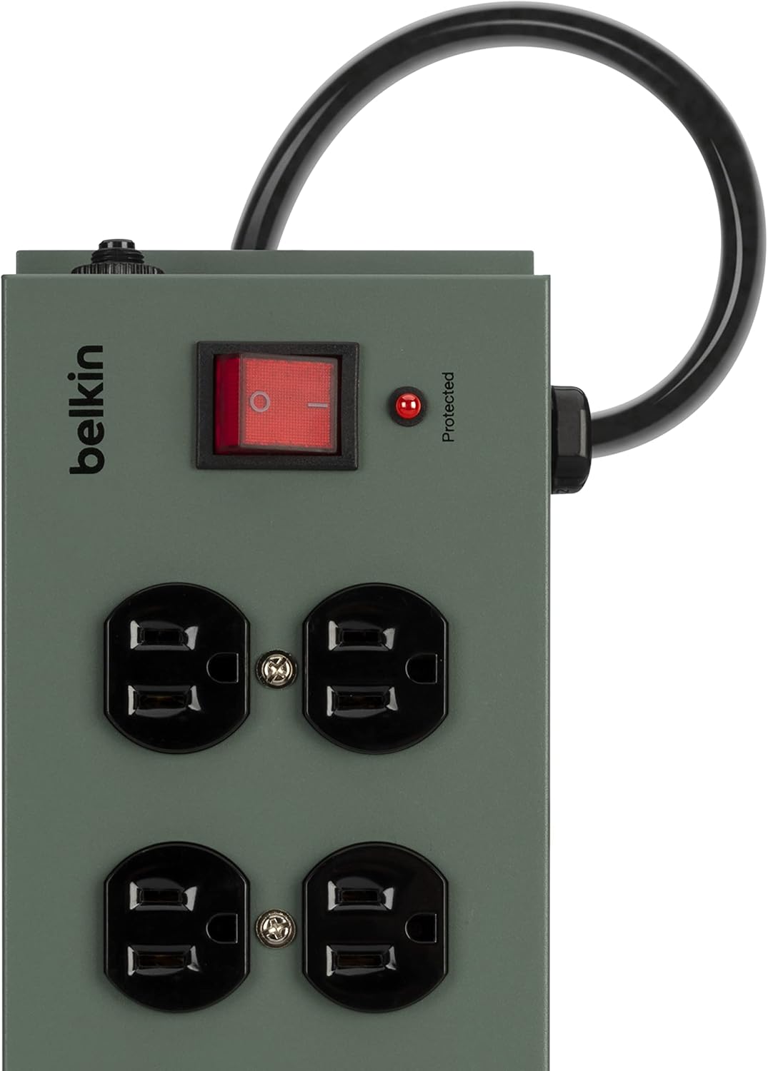 Belkin Power Strip Surge Protector - 10 AC Multiple Outlets, 15 ft Long Heavy-Duty Metal Extension Cord with Wall Mount Holes for Home, Office, Travel, Computer Desktop, Laptop & Phone Charging - 5PK