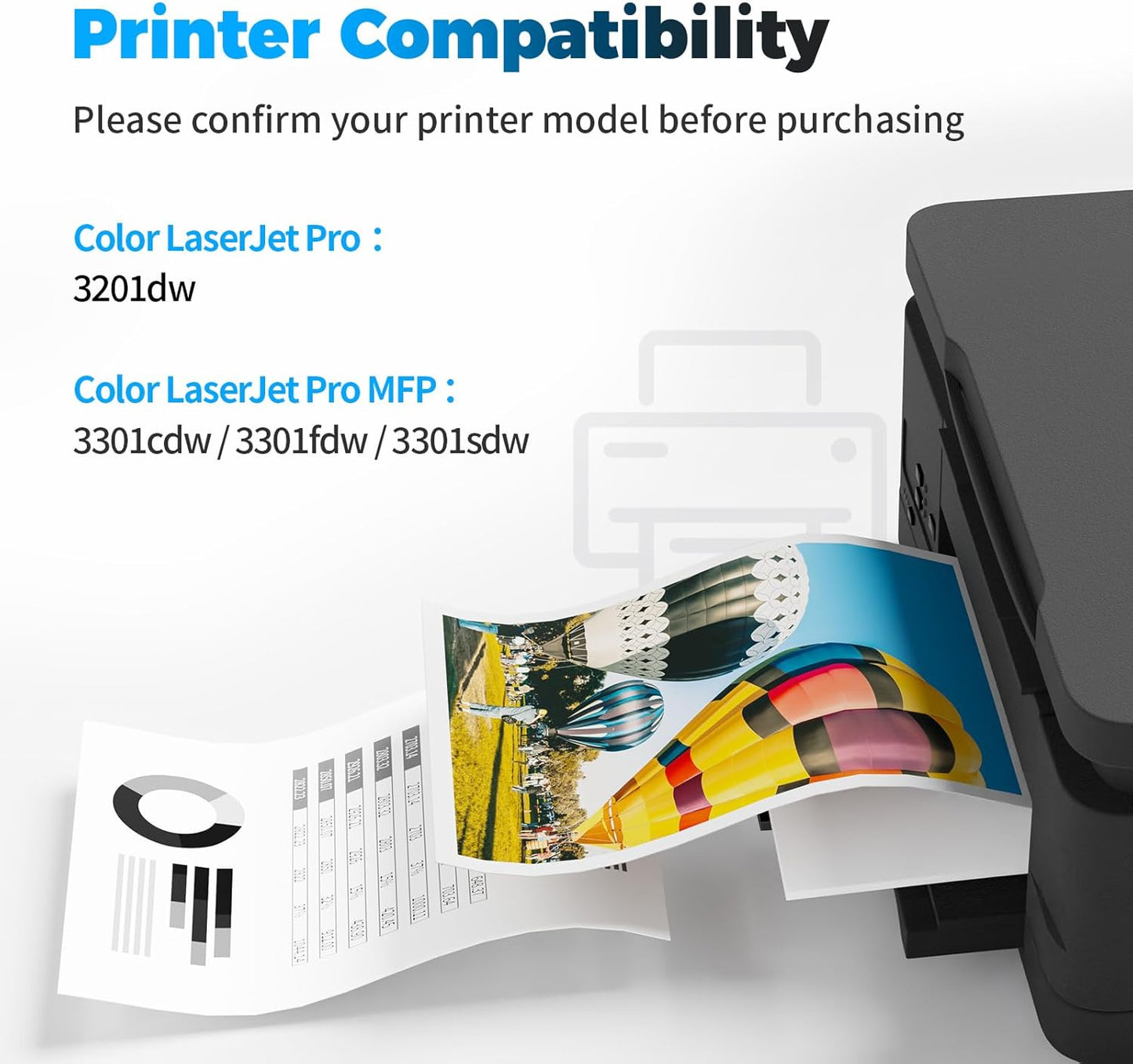 218A Toner Cartridge 2 Black (with Chip) Replacement for HP 218A 218X Compatible for Color Pro 3201dw MFP 3301fdw 3301sdw 3301cdw 3201 3301 Printer W2181A W2182A W2183A (2 Black)