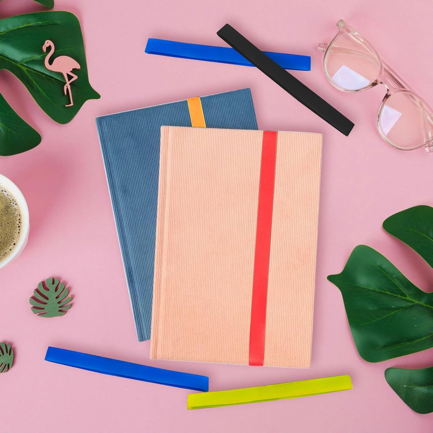 32Pcs Silicone Rubber Bands 3Sizes Elastic Rubber Wrapping Bands Thick Colorful Silicone Rubber Band for Books,Art,Exercise,Crab Traps,Cooking Boxes Wraps,Wallet Card,Office Supplies(Random Color)