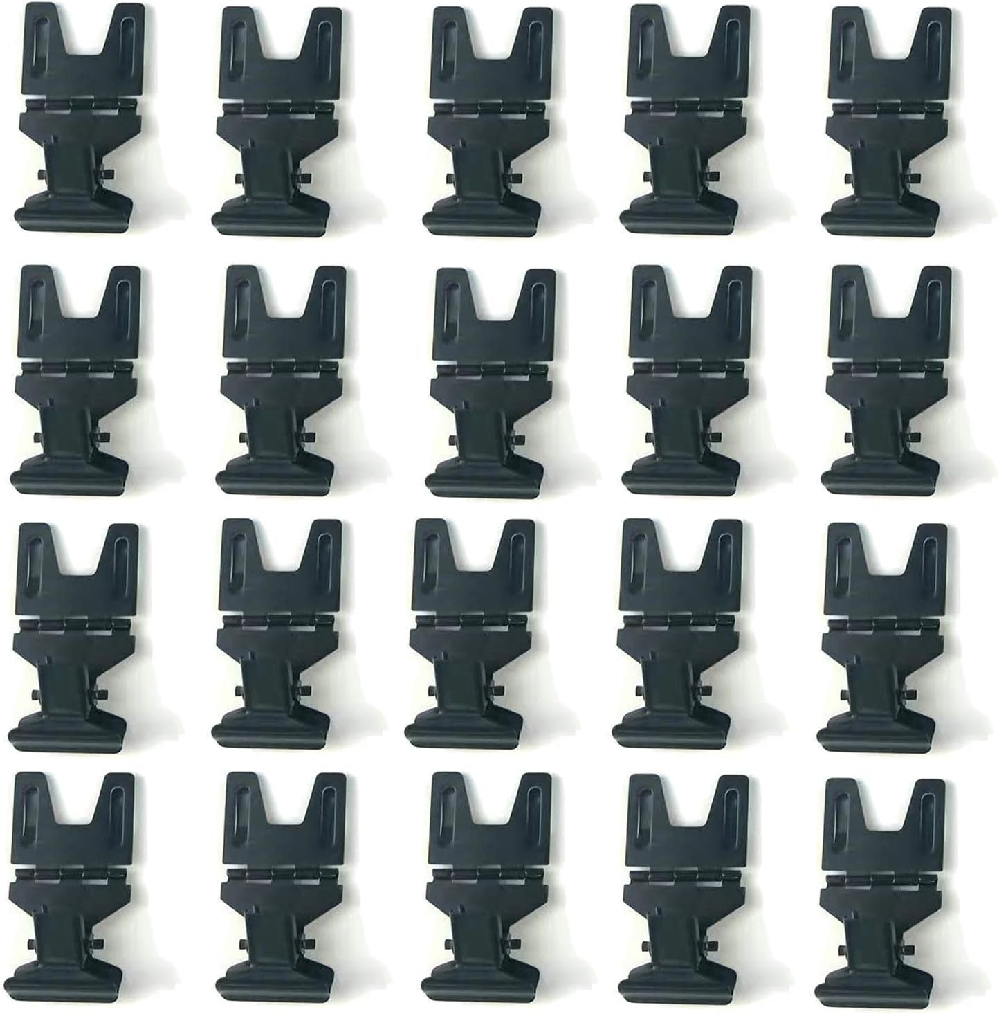 Metal POP Clip Sign Stand Holder, Bread Store Price Tag Card Holder, Advertising Display Clip Holder (Black, 20Pack)