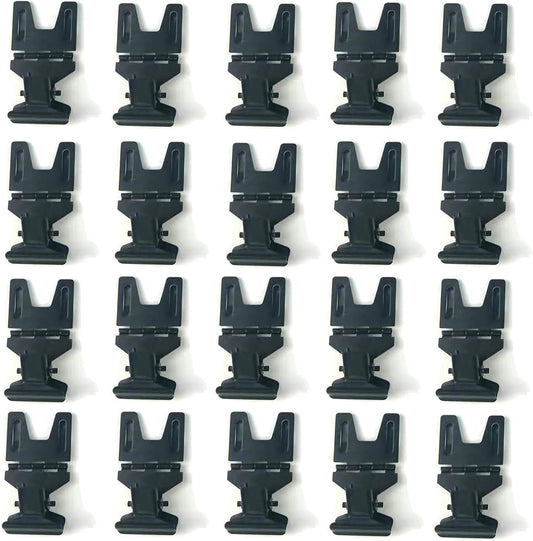 Metal POP Clip Sign Stand Holder, Bread Store Price Tag Card Holder, Advertising Display Clip Holder (Black, 20Pack)