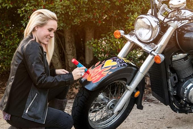 Window Markers for Glass Washable Car Window Paint Pen- Dry Erase Liquid Chalk Marker Car Decorations on All Surfaces, Tire, Windshield - Auto Marker, Autowriter, Rain Resistant (White, Jumbo Tip)