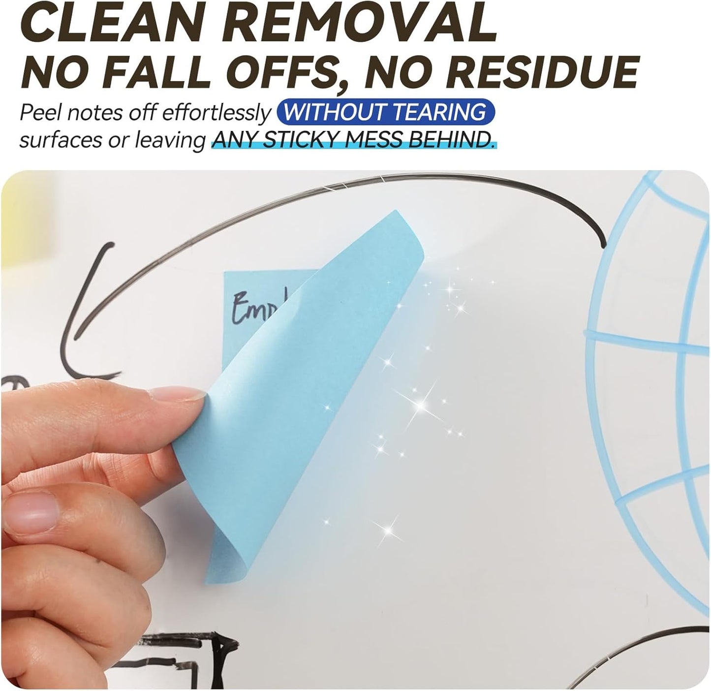 Sticky Notes 3x3in + 2x1.5in Small Sticky Note, 12 Pack 6 Colors Self-Sticky Note Pads | Sticks Strong & Removes Clean | Recycled Paper Cute Sticky Notes to School Supplies, Office Products