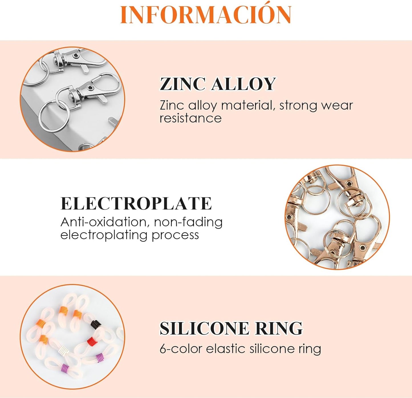 Pen Holder for Lanyard, Retractable Badge Reel Accessories, Colorful Silicone Clips with Lobster Clasps, Mini Pen Clips for Badge Mini Sharpie, Nurse Teacher Student for Daily Use (10 Pack)