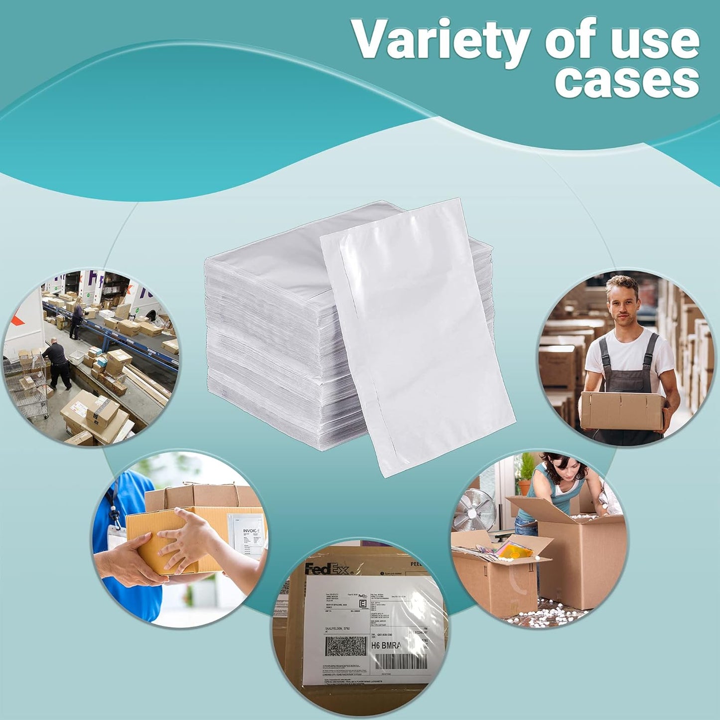 APQ Clear Top Loading Packing List Envelopes, 7 x 5.5 Inches. 1000 Pack Packing Slip Envelope Pouches. Self-Seal Plastic Shipping Label Pouches. Durable Packing List Mailing Envelopes for Documents