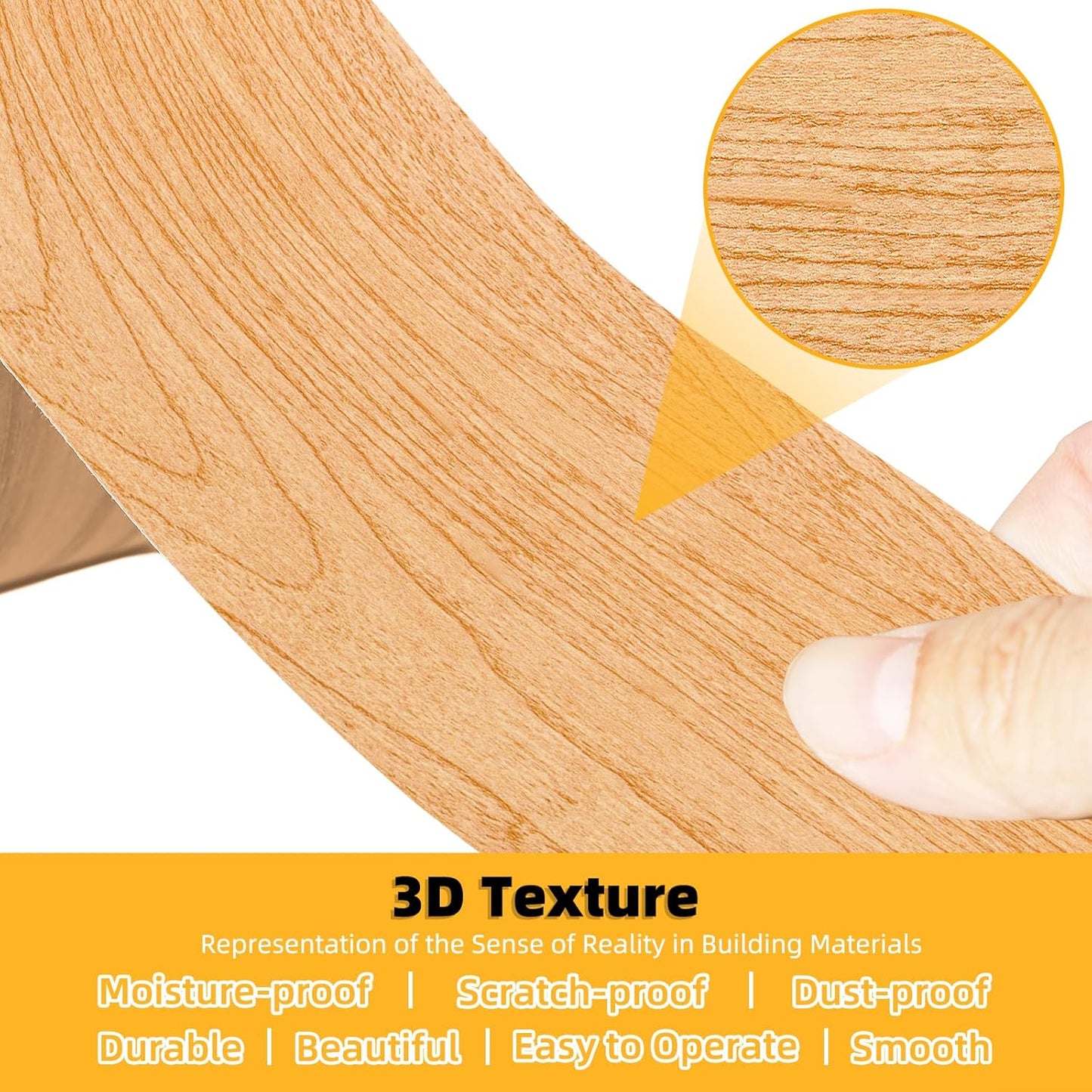 GSCIT Club Wood Grain Repair Tape, 2.4 inch X 100ft Self Adhesive Maple Grain Repair Patch for Tables, Chairs, Baseboards, Doors, Windows, Floors, Handicraft DIY.
