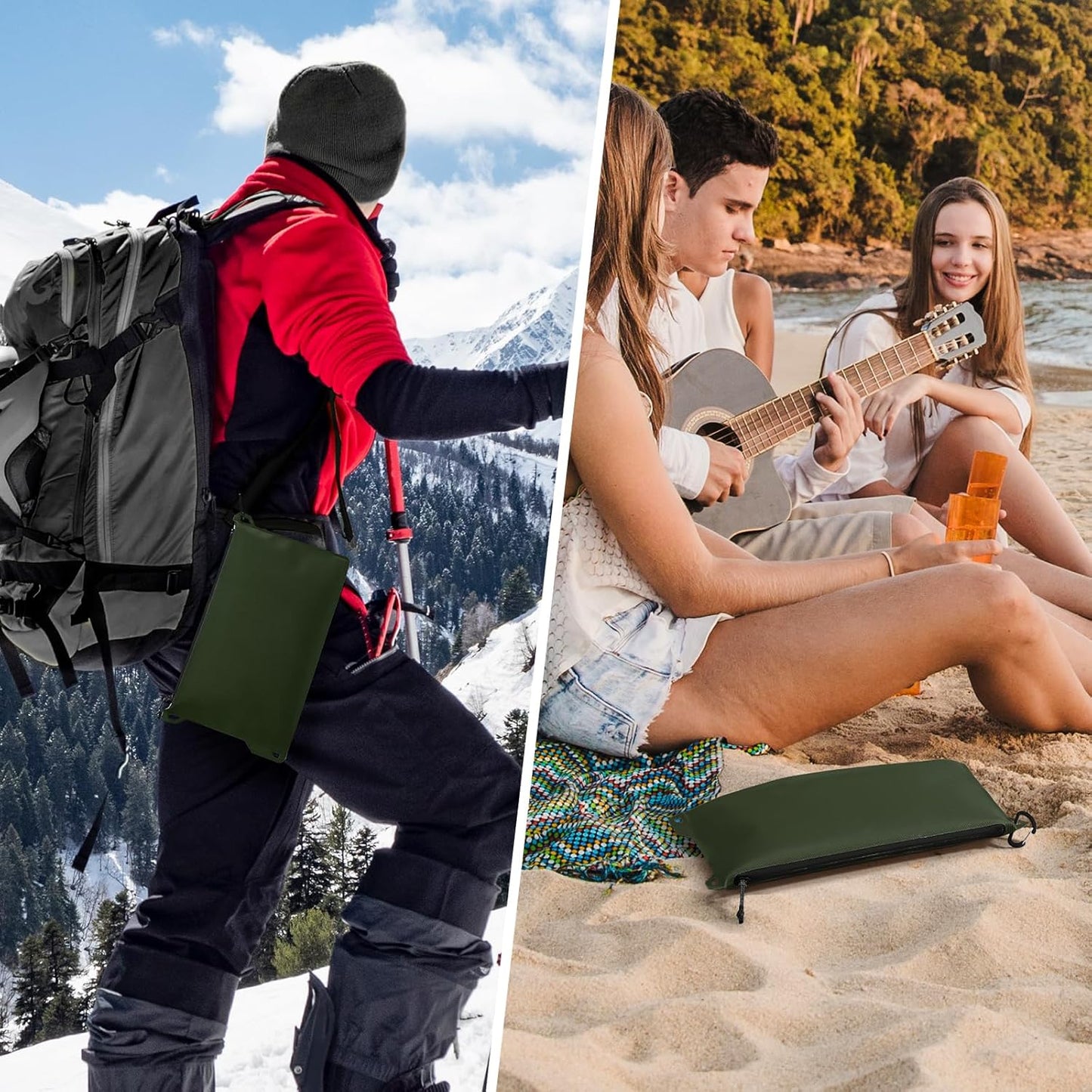 Haimont Waterproof Pouch, Small Waterproof Dry Bag with Upgrade Zipper for Travel Boating Kayaking Hiking Document Organizer