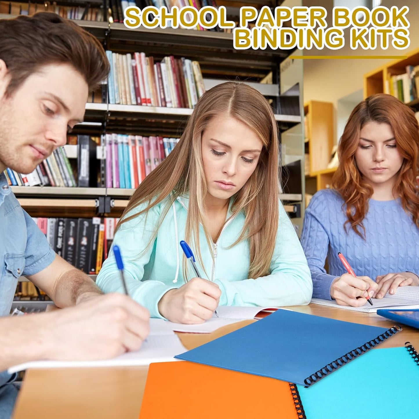 160 Pack Binding Covers and Combs kit 8.5x11 Inches Include 60 Pcs 12 mil Leather Texture Binding Cover 60 Pcs 8 mil Clear PET Presentation Covers 40 Pcs Binding Combs Letter Size(Elegant Color)