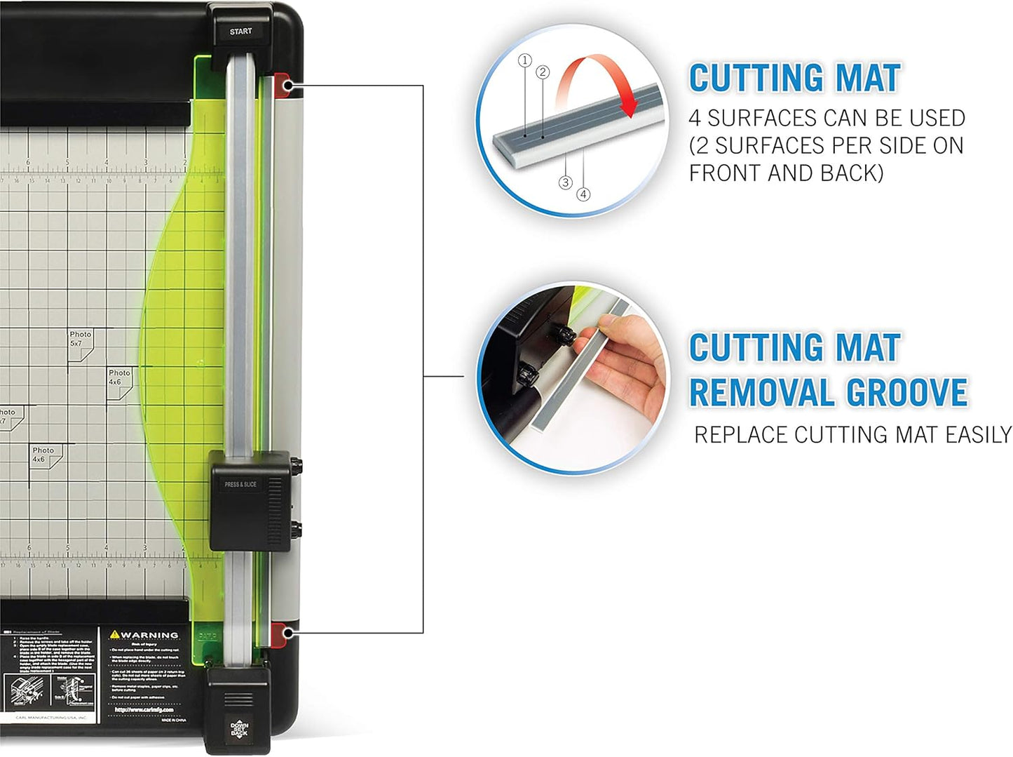 Carl Manufacturing 12210 Heavy-Duty Trimmer 12-Inch 36 Sht Cap. 14-Inch x12-1/4-Inch x3/4-Inch GY
