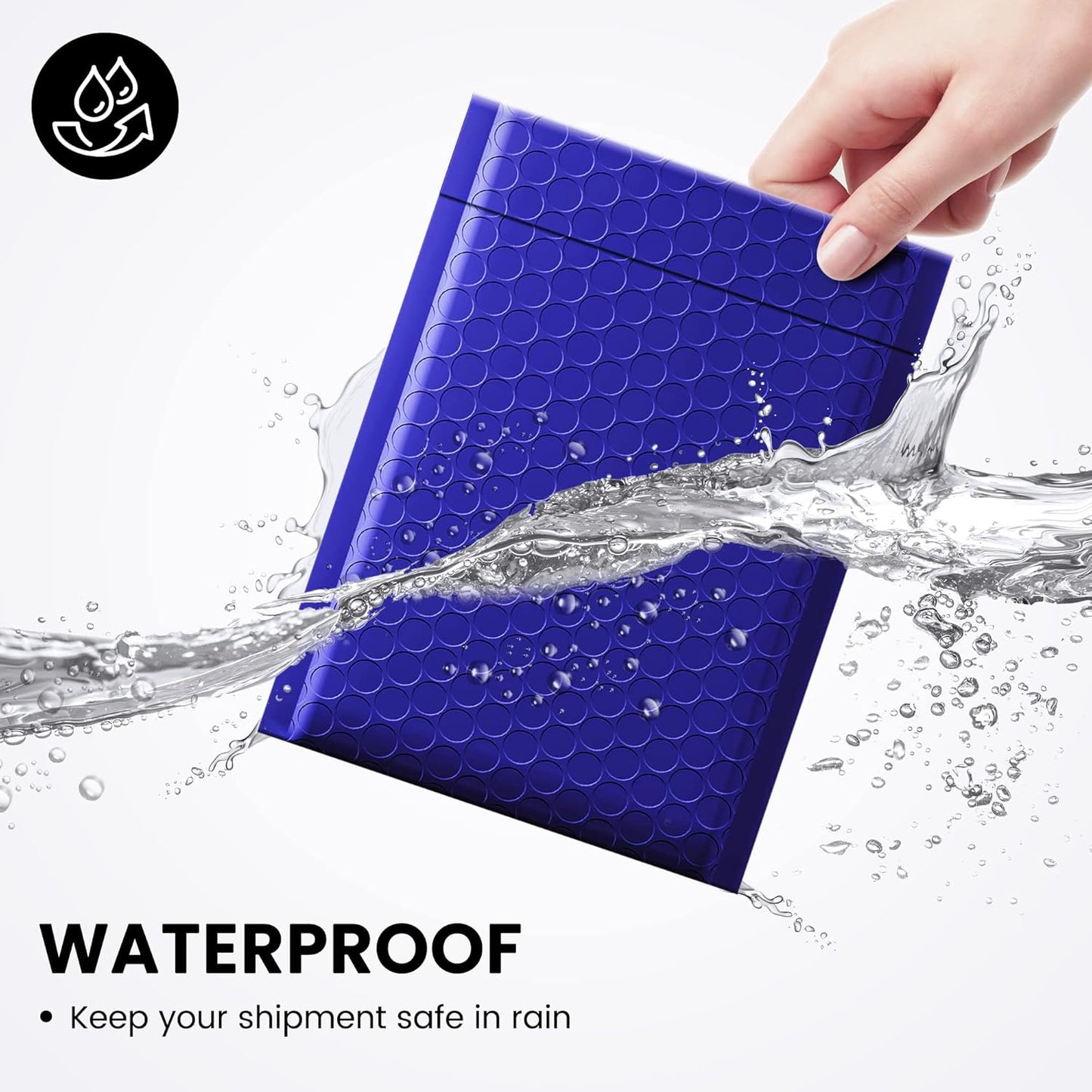 Fuxury Bubble Mailer,100Pcs 6x10" Bubble Mailers Royal Blue Shipping Padded Envelopes Usable Size 6x9" Opaque Mailing Envelopes Bubble Padded for Mailing,Packaging, Small Business,Bulk #0