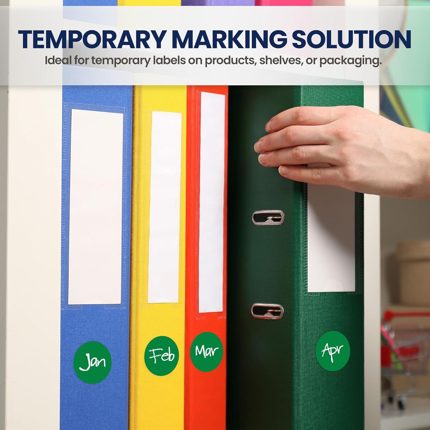 Perco Green 1-Inch Round Circle Dot Sticker Labels with Removable Adhesive – 1,000 Labels per Roll – Versatile, Vibrant Colors, Reliable Hold, No Residue, Perforated for Convenient Use – Made in USA