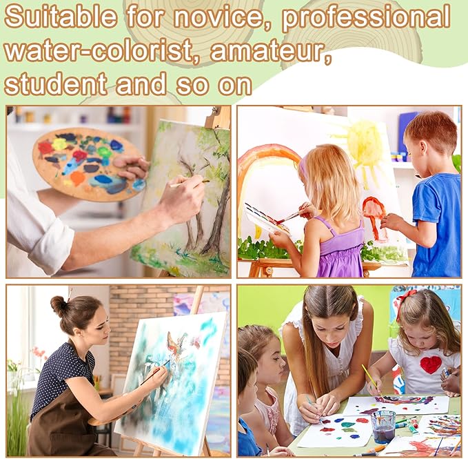 TaoBary 300 Pcs Watercolor Paper Sheet Bulk White Cold Press Paper Pack 110 lb 230 GSM Sketch Painting Watercolor Pad for Watercolorist Beginning Artists Adults Drawing Craft(8 x 12 Inch,230 GSM)