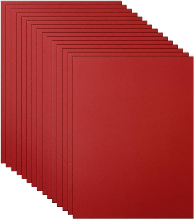 100 Sheets Christmas Red Cardstock 8.5 x 11 Certificate Paper, 75lb Heavyweight Craft Paper Card Stock for Wedding Invitations, Office Printing, Memus, DIY Cards Making, Anniversary Card