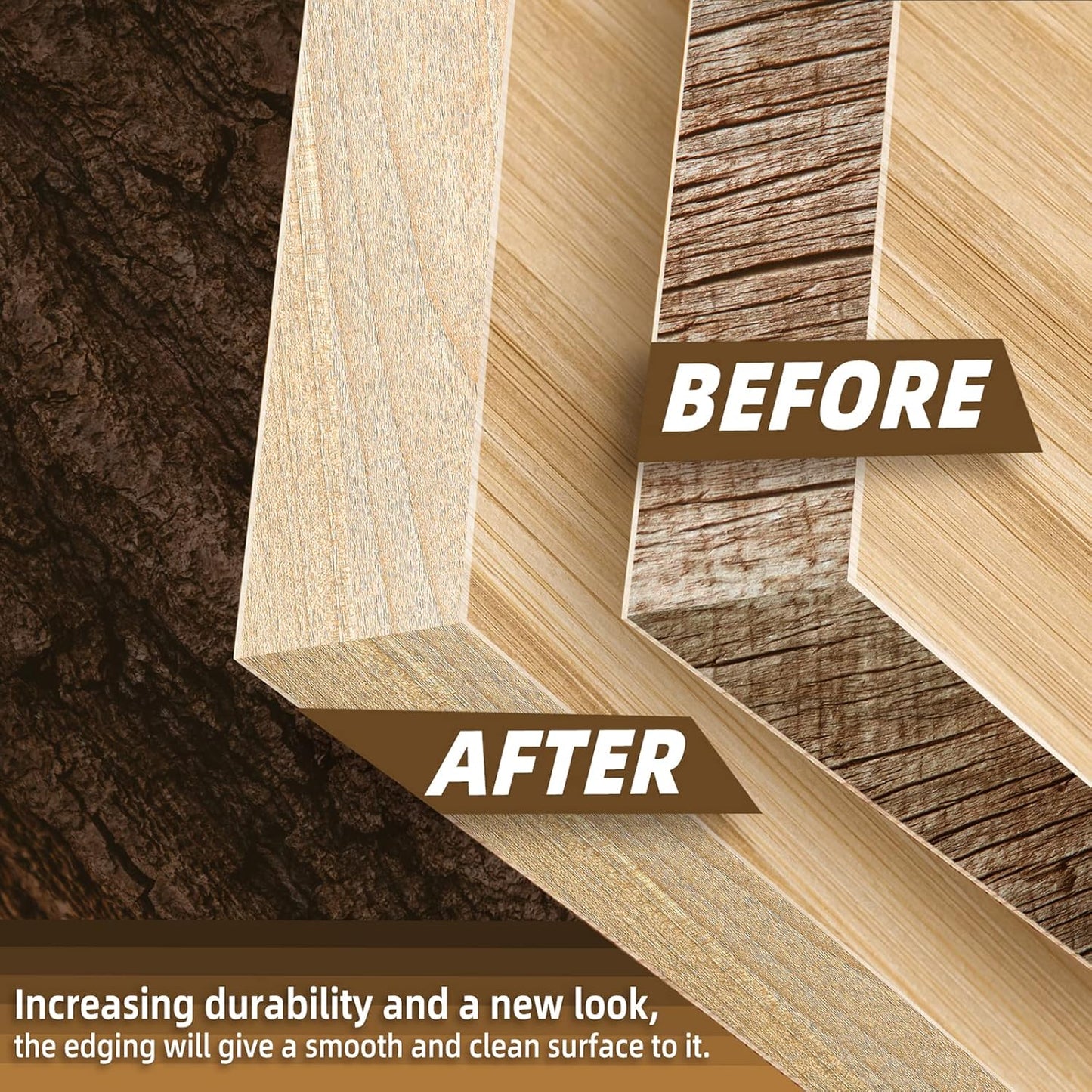 GSCIT Club Maple Edge Banding, 1/2 inch x 250ft roll of Veneer Plywood Edge Banding Preglued Flexible, Wood Tape Banding for Cabinet Repair