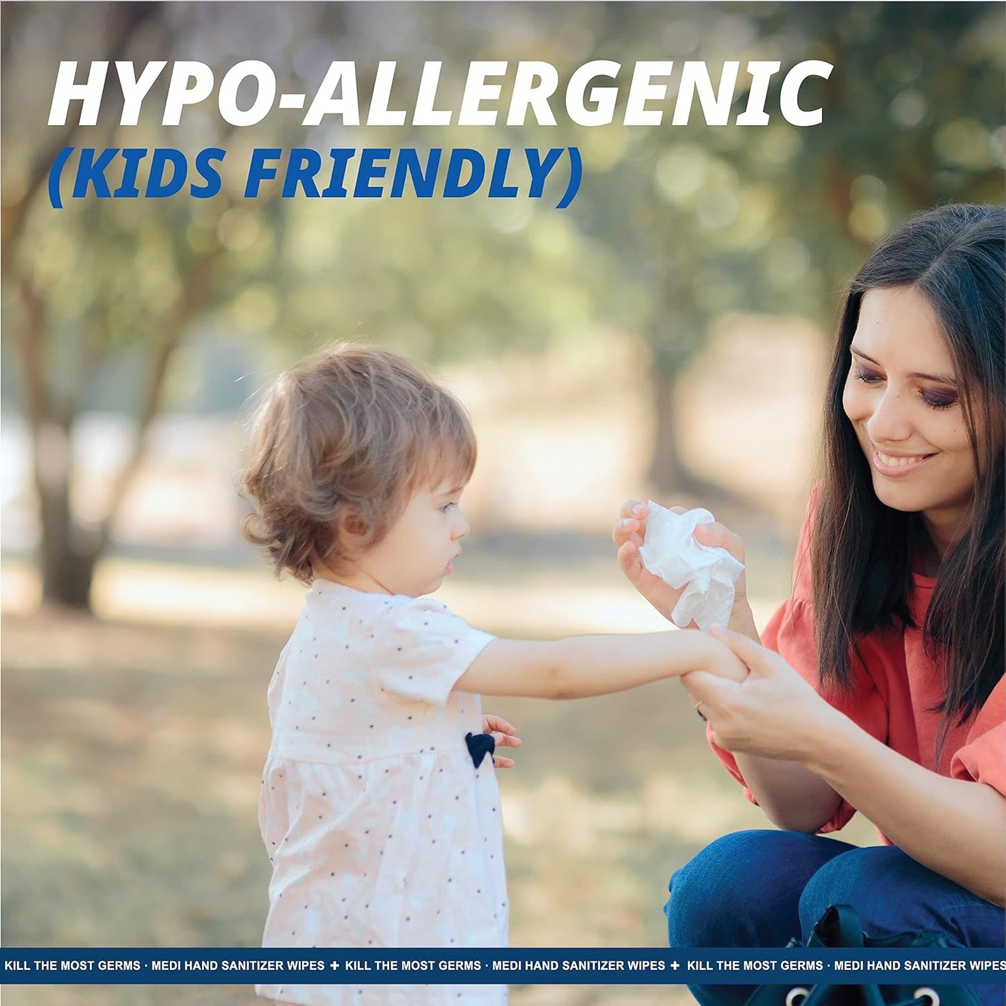 Mediwiper 10 Count Alcohol-Free Sanitizing Wipes Disinfecting Large Unscented Wet Wipes Bulk, Hand Sanitizer (10 Wipes, 100 Wipes (10 * 10))