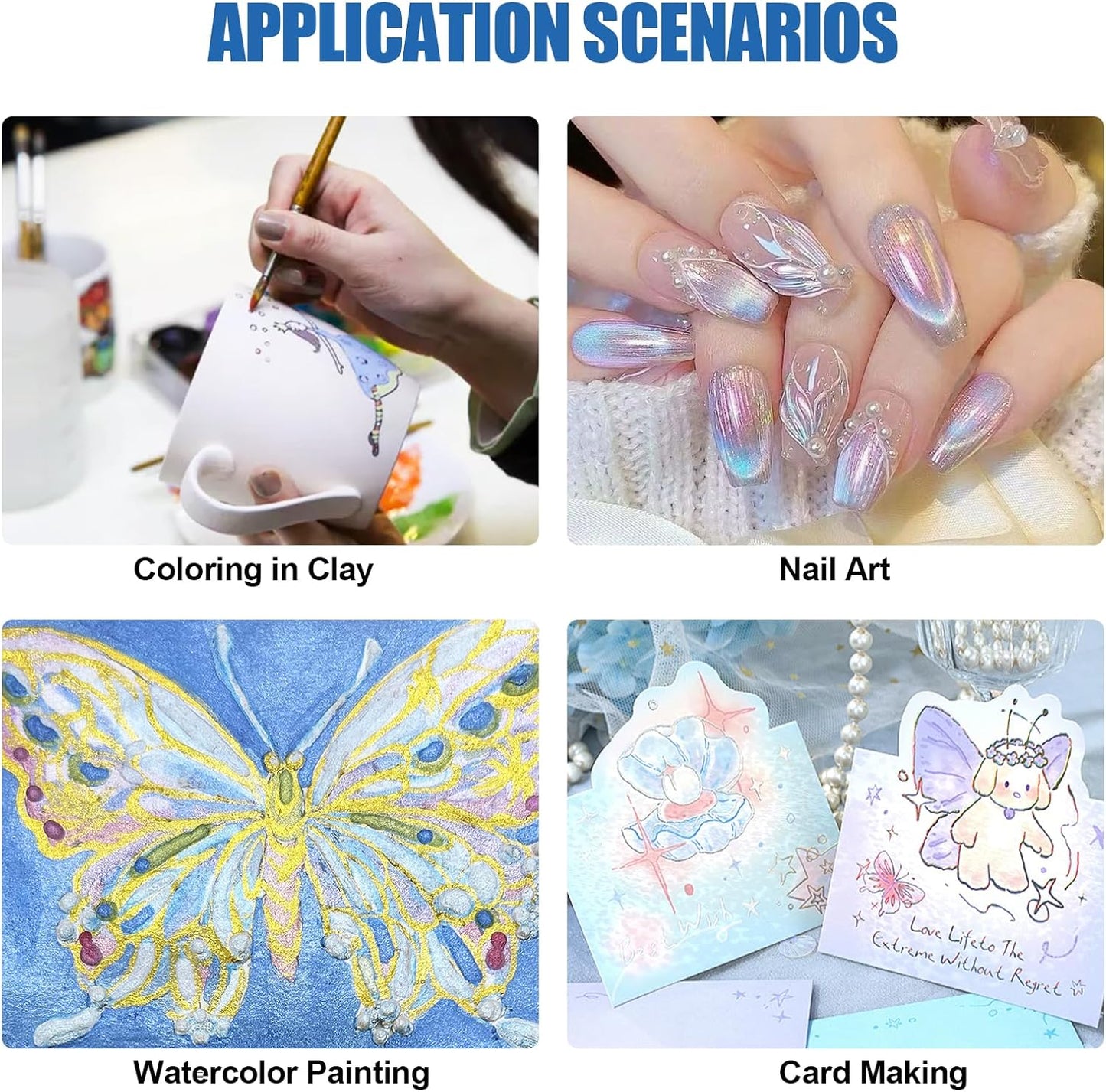 Mini Glitter Watercolor Paint Set, 20 Colors Shimmer Metallic Watercolour Painting Sets, Solid Pearl Water Color Paints for Kids, Adult, 1ml Trial Pack (Gold 20)