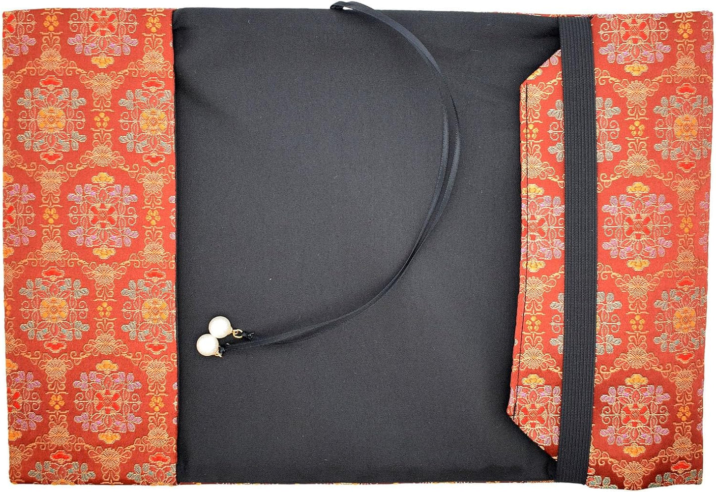 BLBMH A5 Book Covers for Paperbacks Fit for 5.5x8.4 inch Adjustable Book Sleeve Cover for Women Over 15 Soft Cloth Protector for Novels Notebook Journal - Flower Red