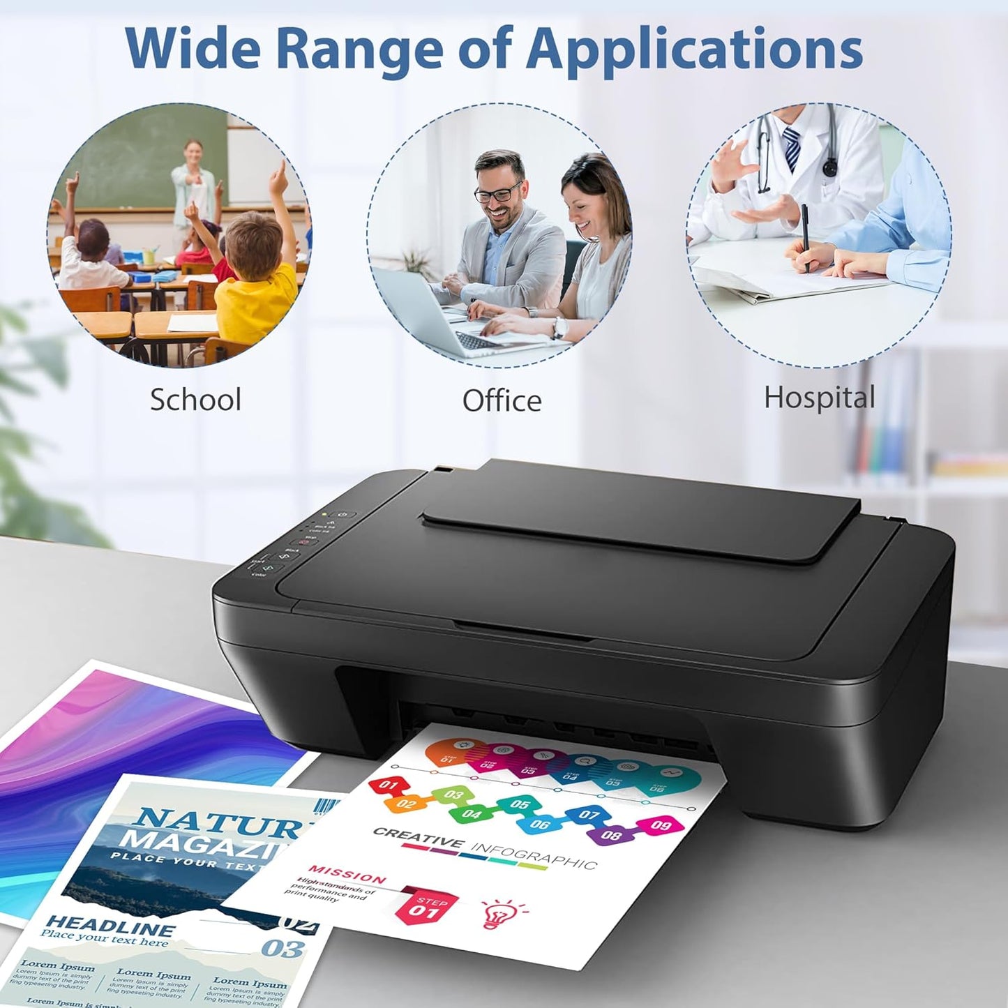 218A Toner Cartridges 4 Pack 3201dw MFP 3301fdw Toner Compatible for 218A 218X Set for Color Pro 3201dw MFP 3301fdw 3301sdw 3301cdw Printer(Black,Cyan,Yellow,Magenta)