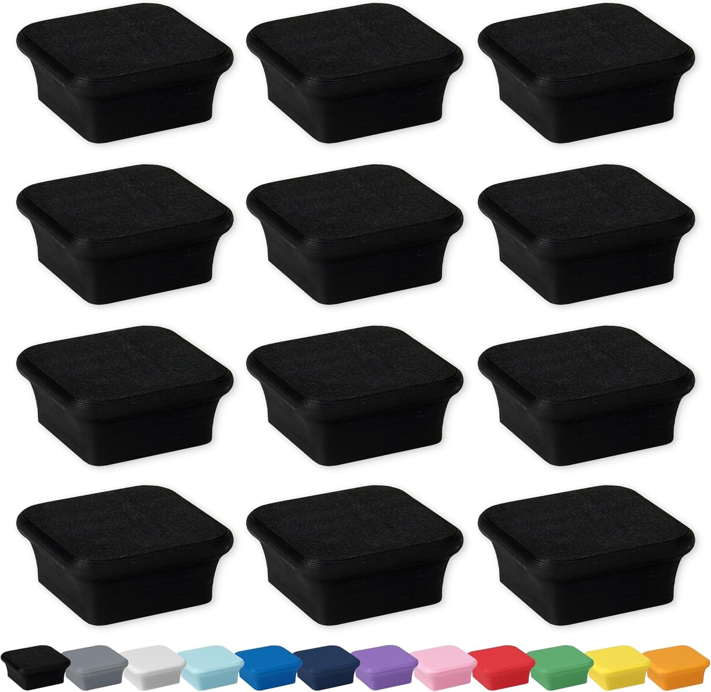 Glassboard Studio MiniBar Magnet - Strong Neodymium Rare Earth Magnets for Fridge, Whiteboard, Locker & Magnetic Glassboards - Ideal for Crafting & Office Use - Strong Fridge Magnets (Jet Black, 12)