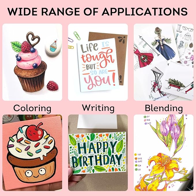 120 Colors Alcohol Markers Set Dual Tip Art Markers for Kids Marker Pens with Pen Holder and Case for Adult Painting Supplies Perfect for Painting, Coloring Book, Sketching and Drawing