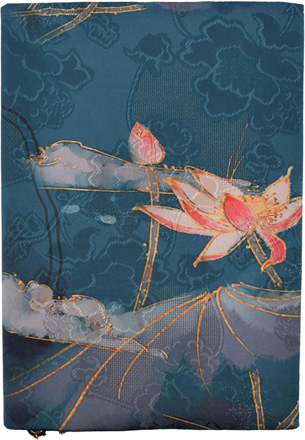 BLBMH 5.5x8.5 inch Book Cover for Paperbacks- Adjustable Fabric Book Sleeve Cover Protector Hardcover Softcover Book Novels Notebook Bible - Lotus B