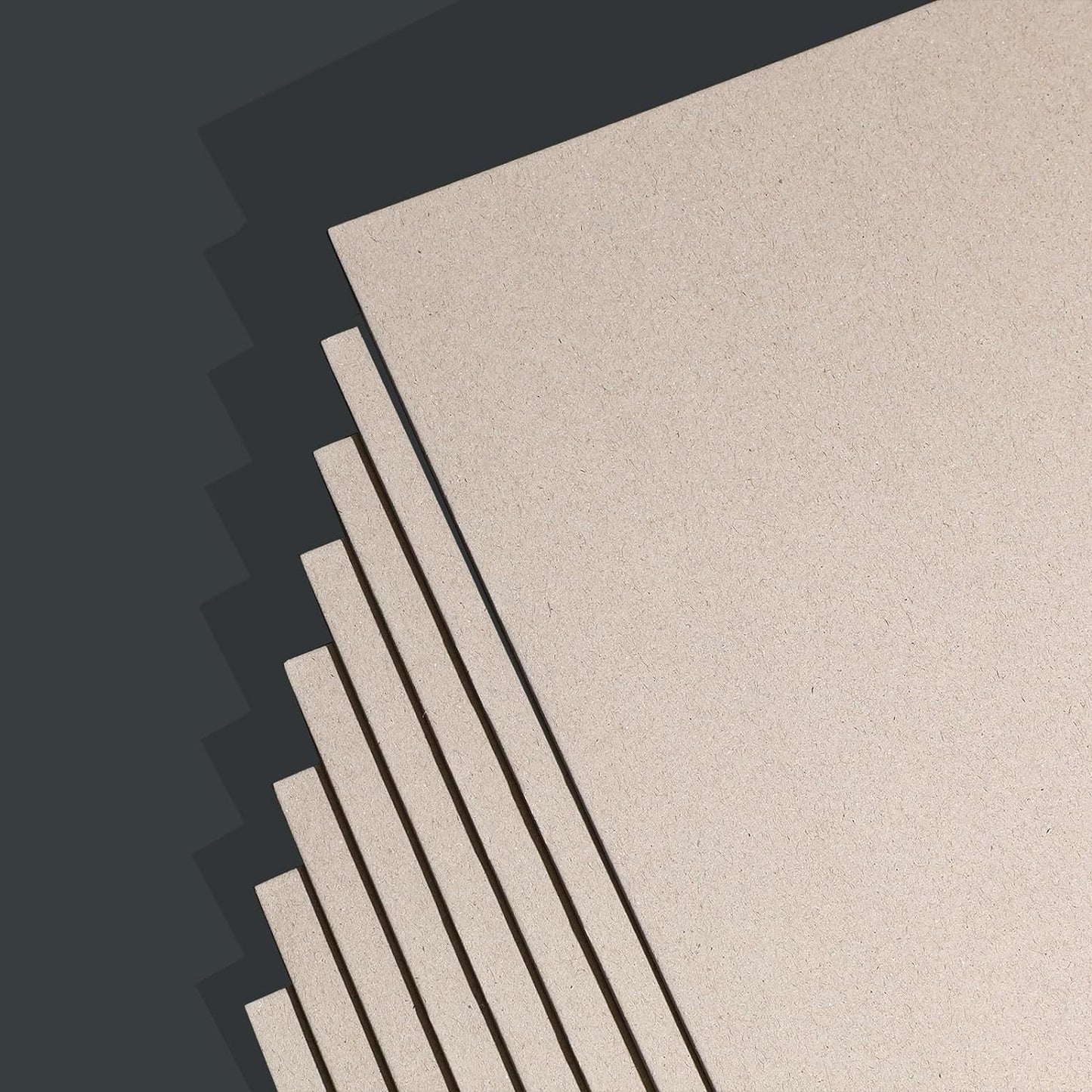 25 Pcs Book Board, Binder Board, Cover Board, Heavy Duty Chipboard for Book Binding, DIY Cardboard (Gray, 9 x 6 Inch 80PT)