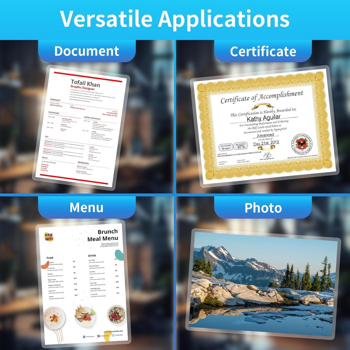 Clear Thermal Laminating Pouches – 9 x 11.5 Inch, 5 mil Thick (100 Pack) – Professional-Grade Lamination Sheets for Documents, Photos & Crafts – Fits 8.5 x 11 Letter Size Paper - [5mil 100 Packs]