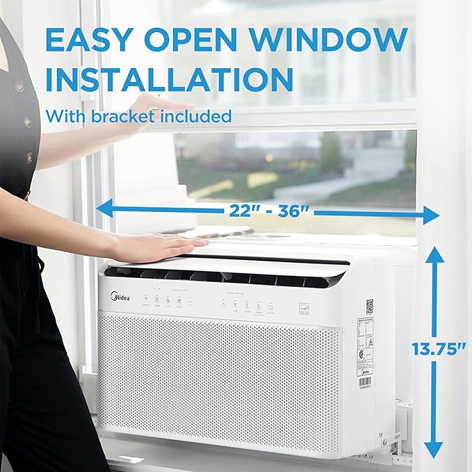 Midea MAW10V1QWT U-Shaped AC Window Air Conditioner