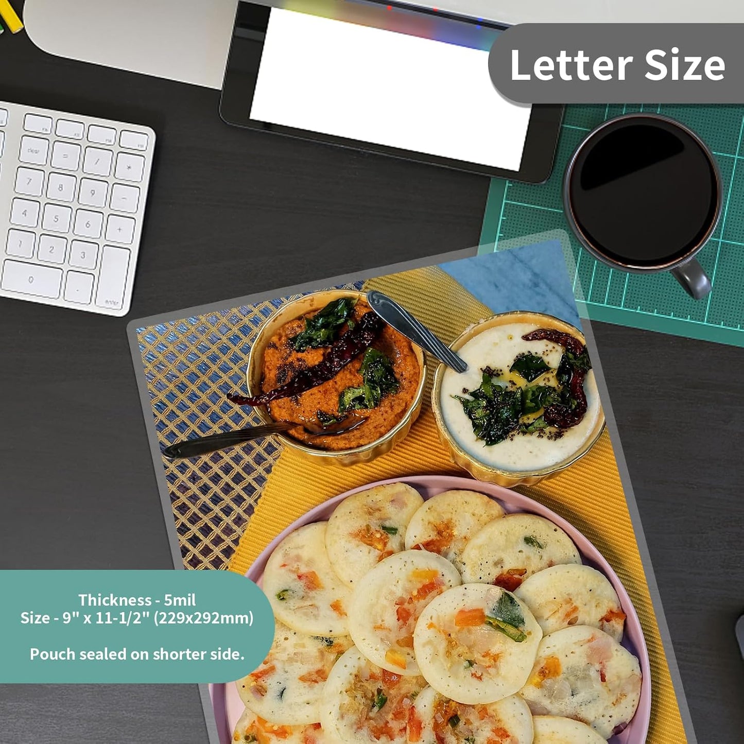 5 mil Thermal Laminating Sheets 10000 Packs, 9” x 11.5” Clear Laminating Pouches Holds 8.5 x 11 Inch Sheet, Letter Size Lamination Paper for Laminator - Rounded Corner