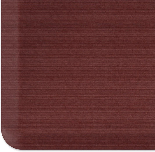 NewLife by GelPro Decorative Foam Floor Mat, 30" x 108", Grasscloth Crimson