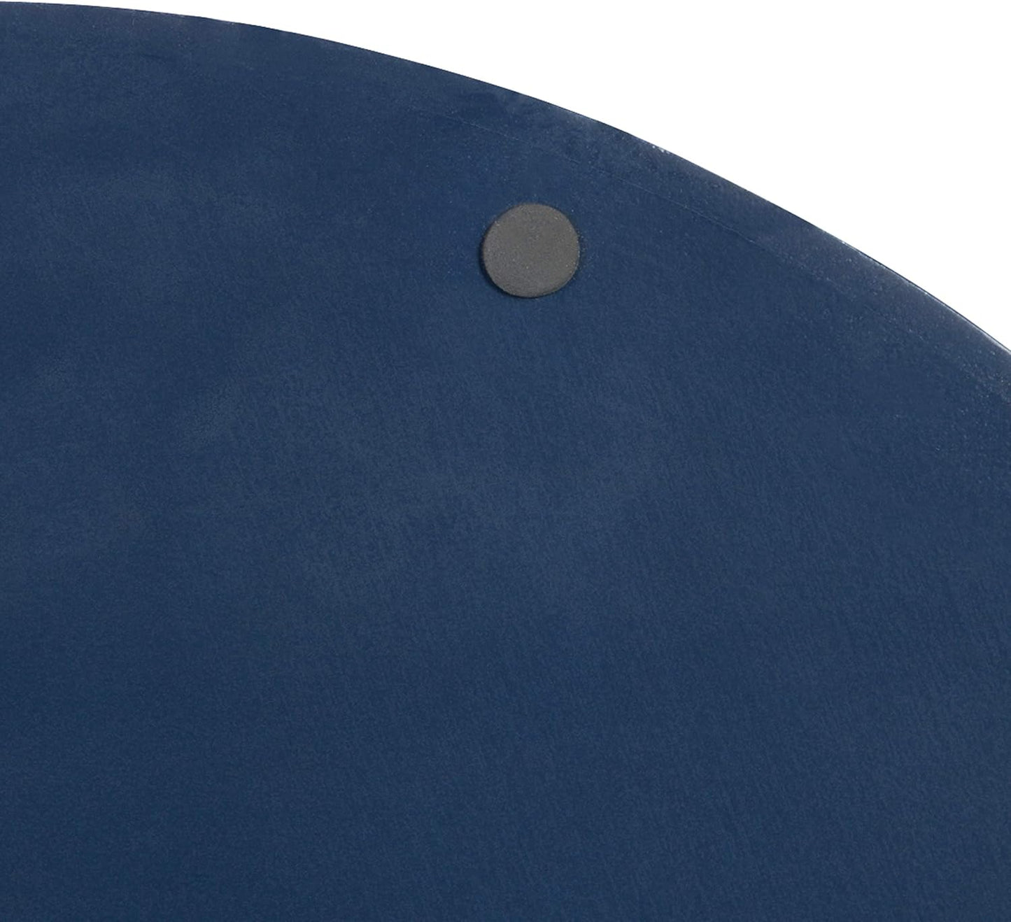 Kate and Laurel Lipton Modern Round Tray, 15.5" Diameter, Navy Blue and Gold, Decorative Accent Tray for Storage and Display