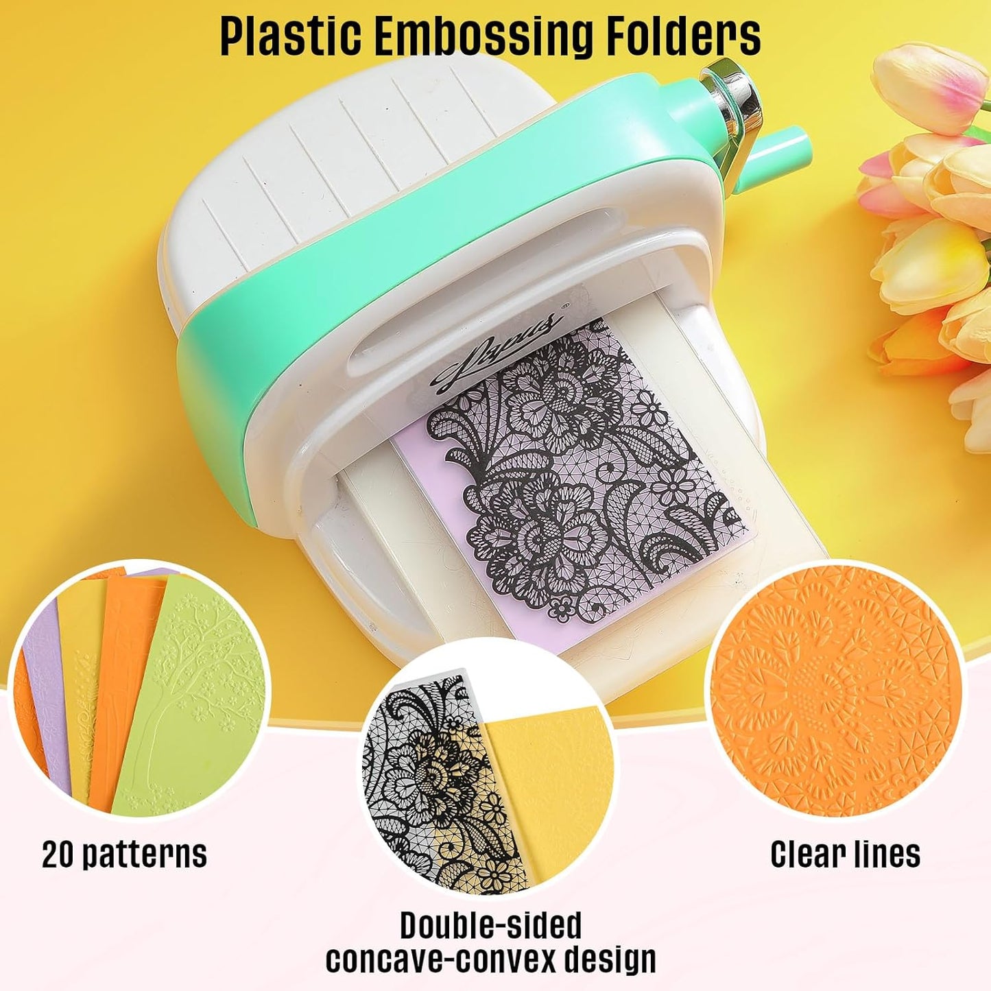 Mumufy 20 Pcs Embossing Folders for Card Making Embossing Stencil Template DIY Plastic Paper Card Decorating Mold for Scrapbook Photo Album DIY Craft, 5.8 x 3.9 Inch(Classic)