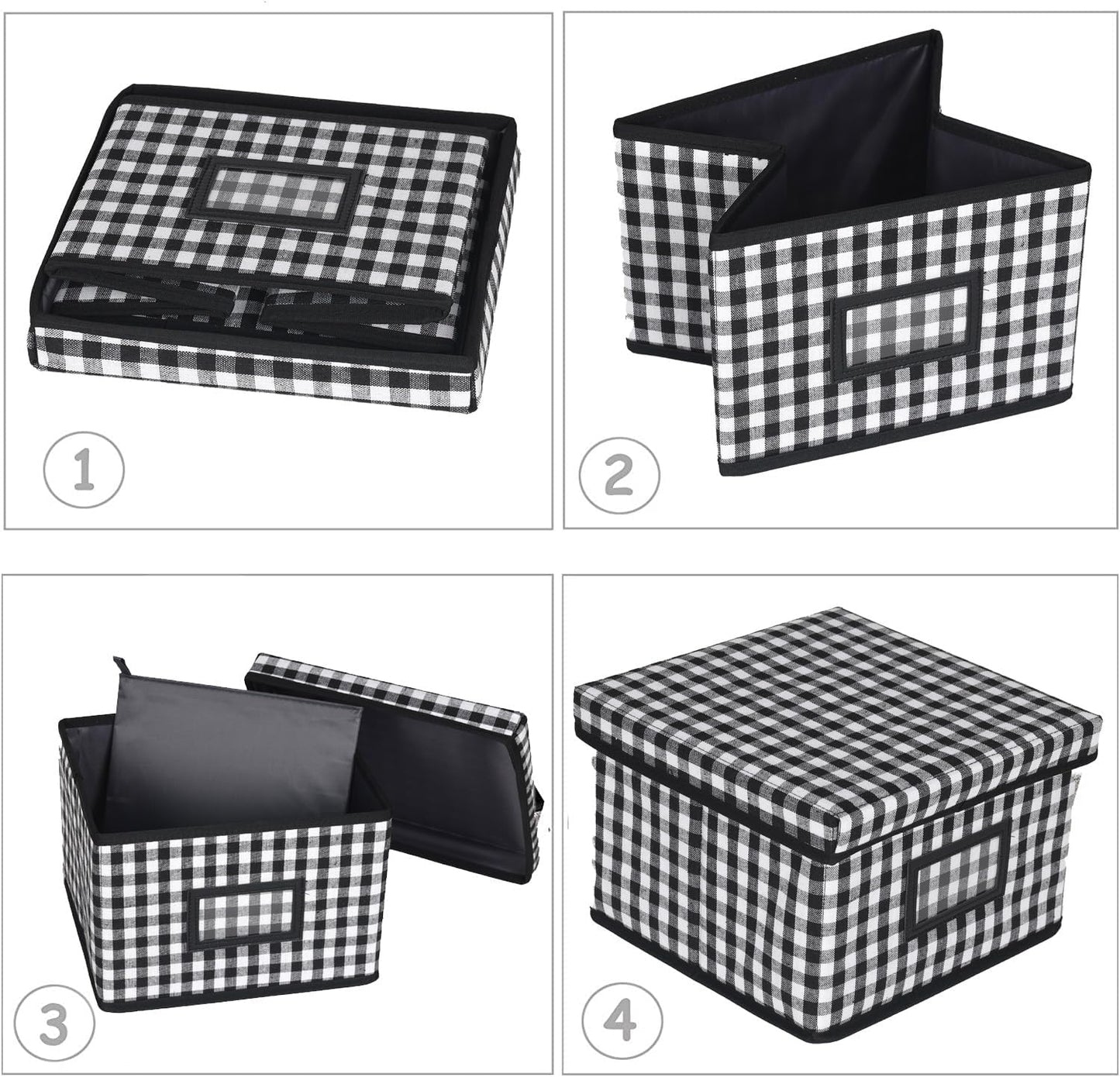 Greeting Card Organizer and Storage Box with 15 Adjustable Dividers, Stores 140+ Cards, Suitable for Storing Greeting Cards, Envelopes, Stickers, Photos, Notecards and More