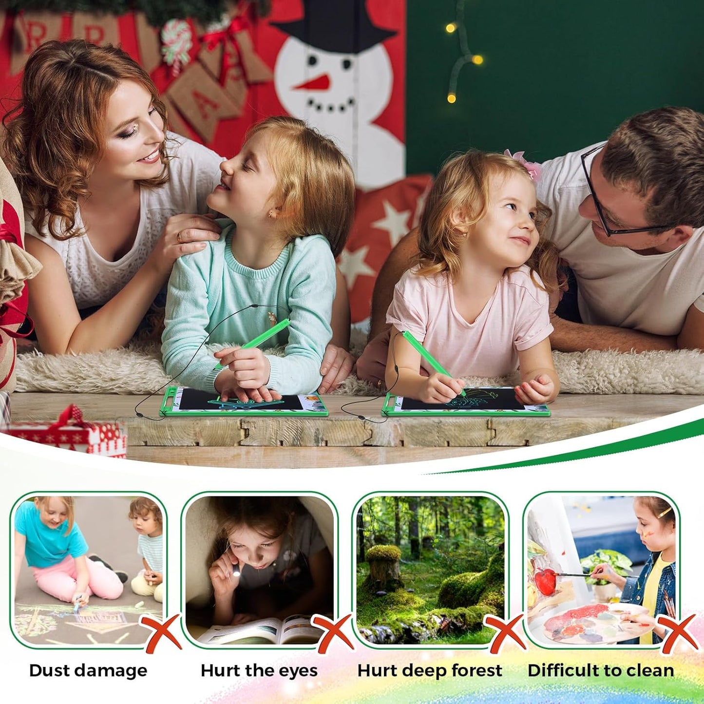 Zhehao 20 Pack LCD Writing Board for Adults, 8.5 Inches Doodle Jungle Animals Reusable Scribbler Board Screen Drawing Pad Erasable Painting Pads Educational Toy for Adults