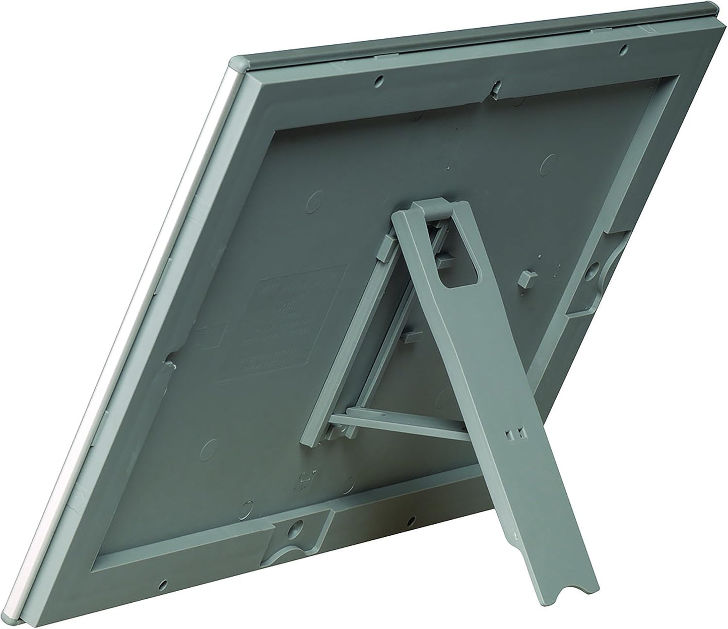M&T Displays Opti Snap Poster Frame 8.5x11 Inch with Back Support Silver Color Aluminum Profile, Front Loading, Wall Mounting, Photo, Picture, Document, Sign Holder