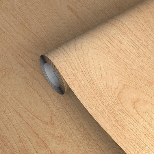 GSCIT Club Maple Wallpaper, 15.7 inch X 15ft Self Adhesive Wood Grain Repair Tape Patch for Tables, Chairs, Baseboards, Doors, Windows, Floors, Handicraft DIY.