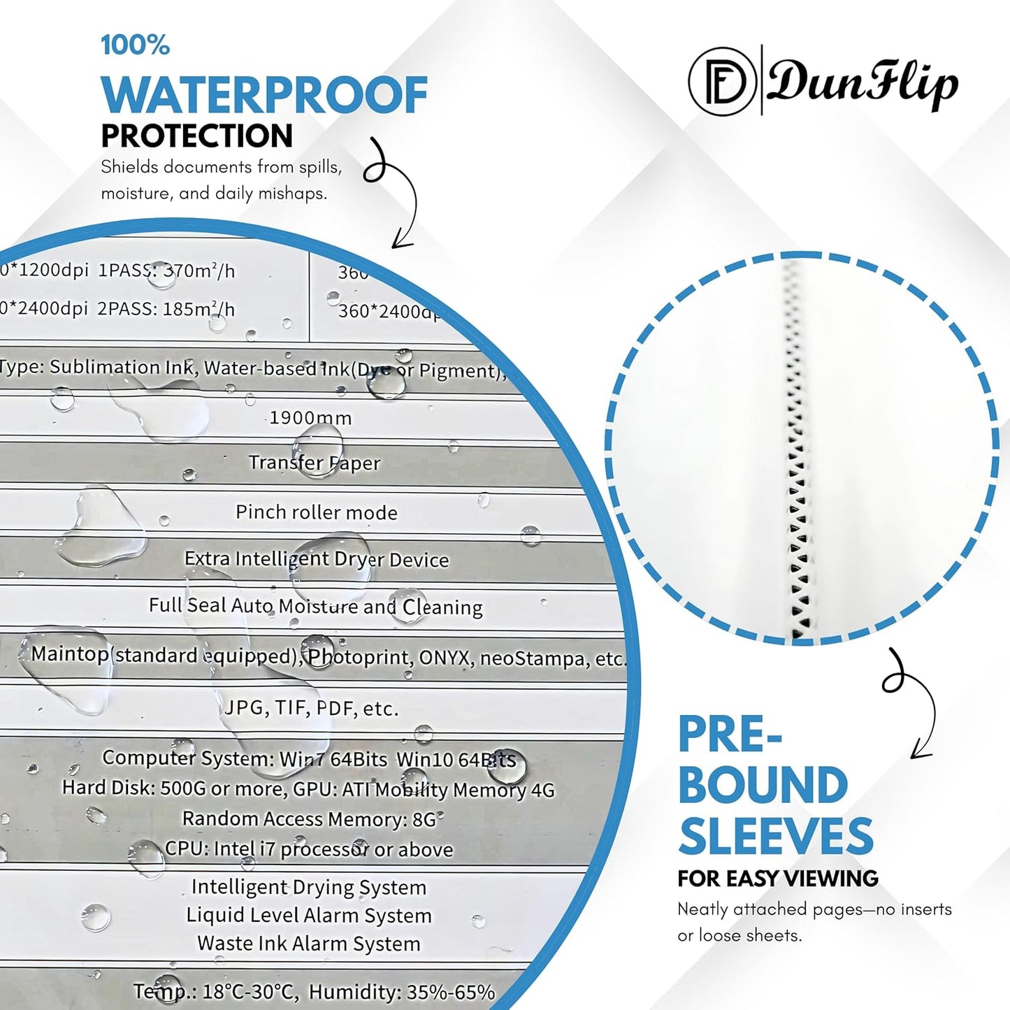 Presentation Binder with 30 Plastic Sleeves, 60 Pages 8.5x11 Display Book - Art Portfolio Organizer for Documents, Artworks, Certificates, Projects, Photos - Black