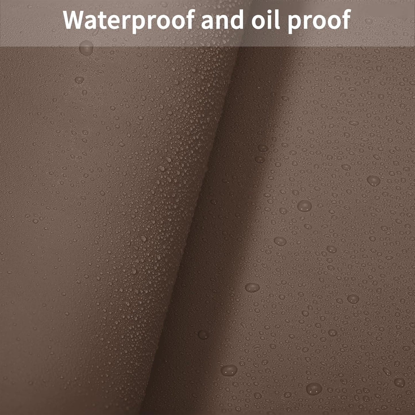 Leather Table Cover,1.8mm Thick,35.4x70.9 Inch Table Protector,Table Protector for Dining Room Table,Table Protectors for Rectangle Tables(Mud Color+Champagne Gold,35.4x70.9)