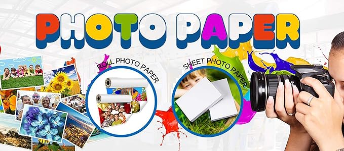 Premium Double-Sided Matte Inkjet Photo Paper - A4 Size (8.3" x 11.7") - 100 Sheets, 140gsm - Ideal for Photos, Invitations, and Crafts