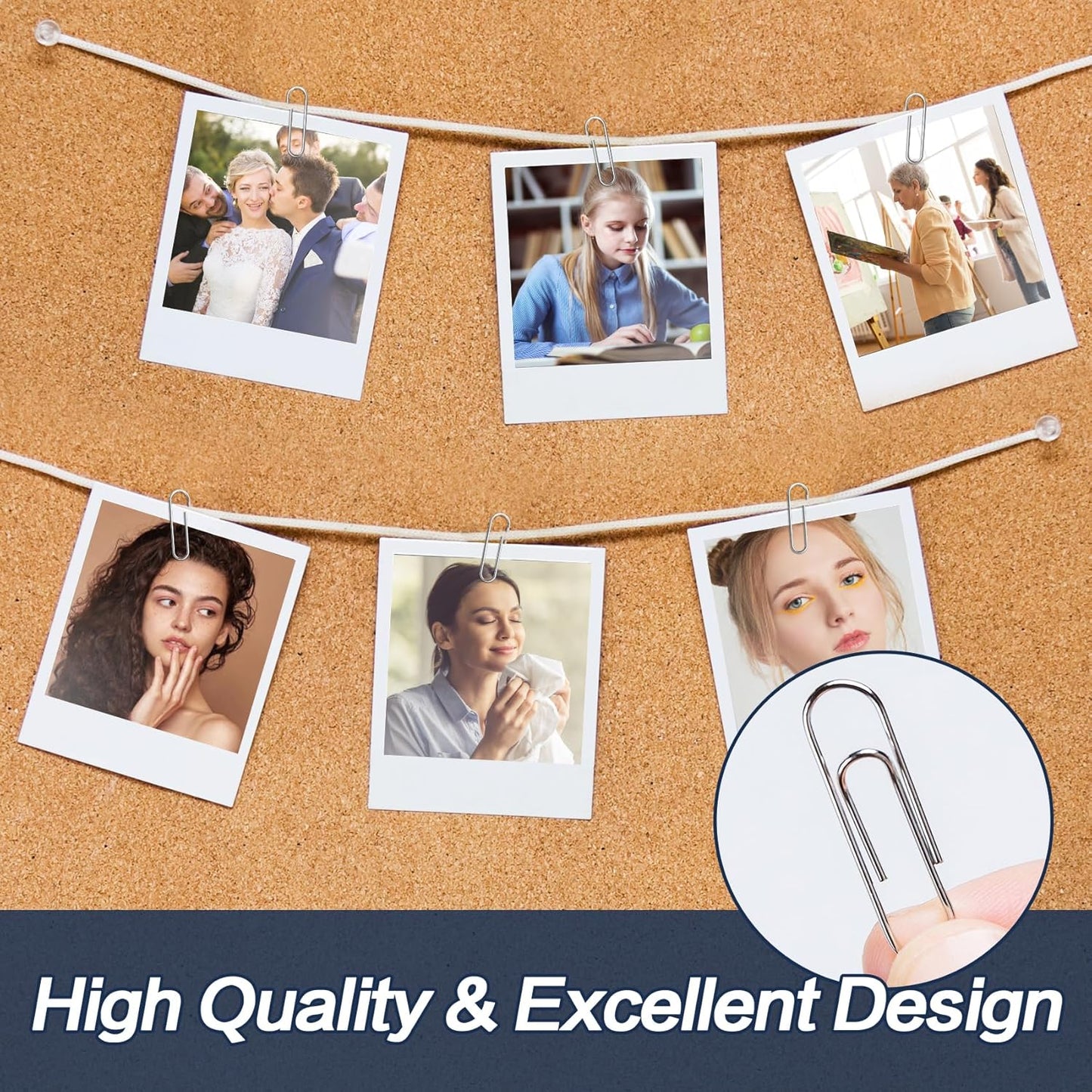 Deli #1 Smooth Paper Clips, 1000 Medium Paper Clips, 10 Boxes of 100 Each, Silver