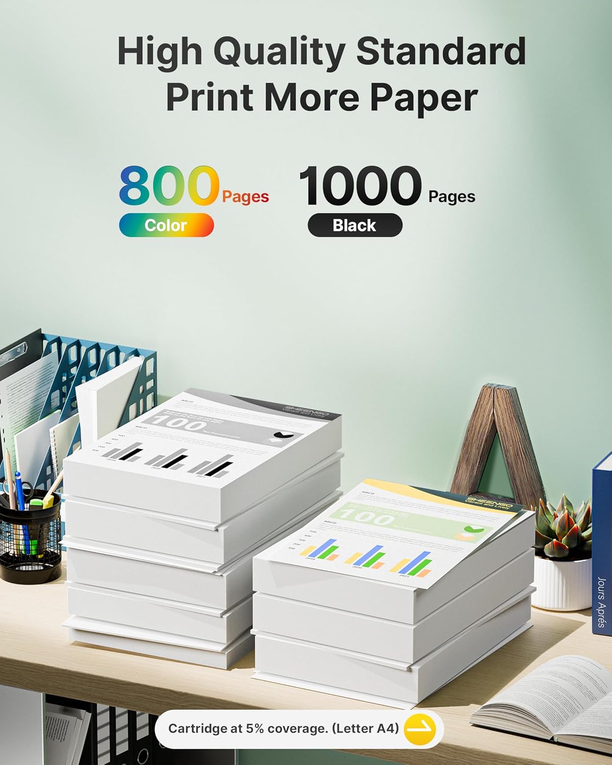 923XL 923e 923 Ink Cartridges for HP Printers with Chip Replacement for HP Ink 923e 923 for OfficeJet Pro 8135 8130 8139 8138 8122 8120 8124 8125 8130 8132 8134 Printer, Black Cyan Magenta Yellow