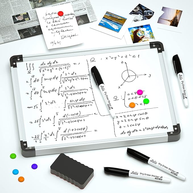 Lelix 42 Pack Black Dry Erase Markers Chisel Tip, Bulk Whiteboard Markers for School, Office Supplies, Perfect for Writing on White Board, Mirror,Calender