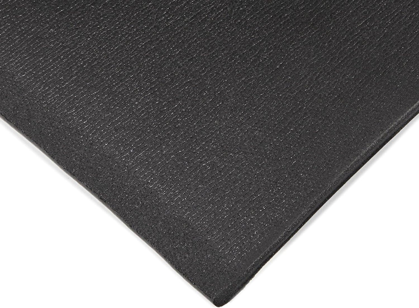 Notrax 410 Airug® 27" x 5' x 3/8" Anti Fatigue Mat, Enhanced Slip Resistance with Beveled Edges and Ribbed Surface, Ideal for Industrial and Commercial Workplaces, Black, 410S3275BL