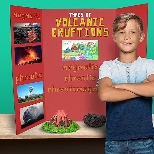 Flipside Products 36” x 48” Foam Project Boards for Presentations, Science Fair, School Projects, Event Displays and Trifold Picture Board - Red - 3 Pack