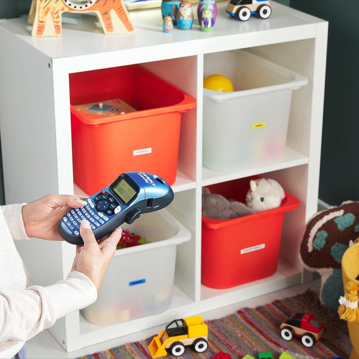 DYMO Authentic LT Plastic Labeling Tape for LetraTag Label Makers, 1/2" (12mm), Black Print on Clear Tape, 6-Pack