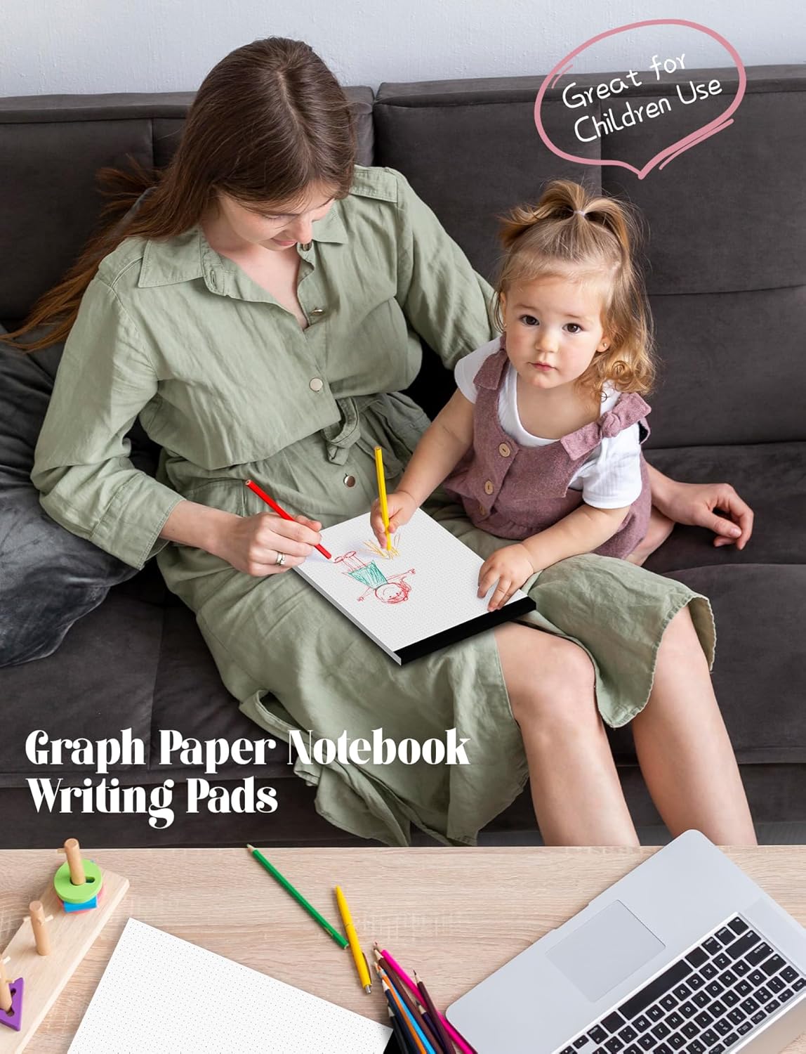 Dotted Journal Notepads 8-1/2 x 11, 3 Pack, Dot Journal Paper 8.5 x 11, Letter Size Large, Dotted Grid Note Pad for Planning Journaling, 70 GSM Pads of Paper, 1/5" Dots Writing Notes, 30 Sheets/Pad