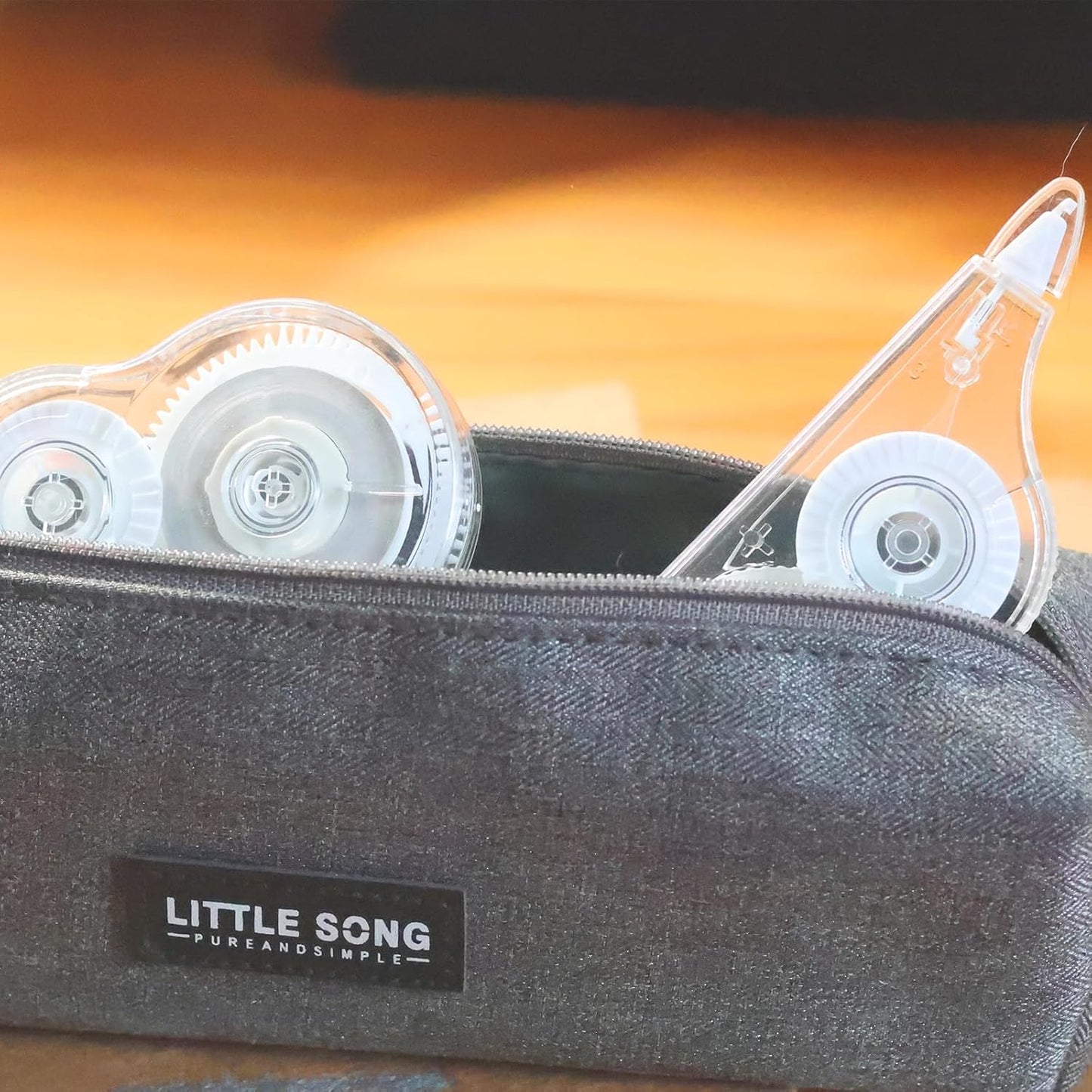 4 Pcs 39.4 Ft Clear Correction Tape, White Wrong Out Tape Roller Bulk for Noting, Teacher Supplies, School, Office