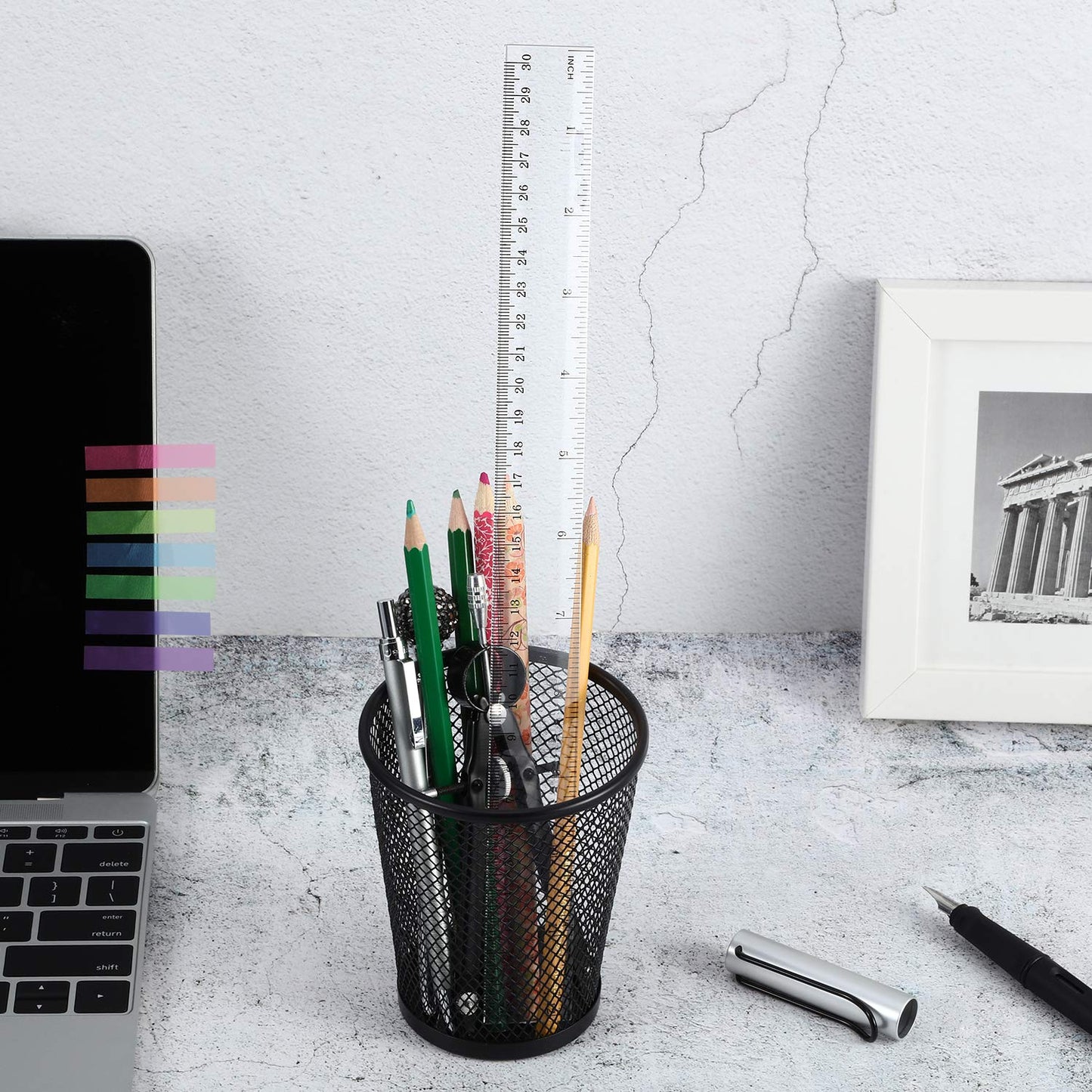 Eboot 50 Pack 12 Inch Rulers Bulk Clear Plastic Ruler Measuring Tool for Kids Student School Office